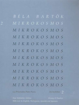 Mikrokosmos vol.2 (nos.37-66) for piano (en/sp/port/jap)