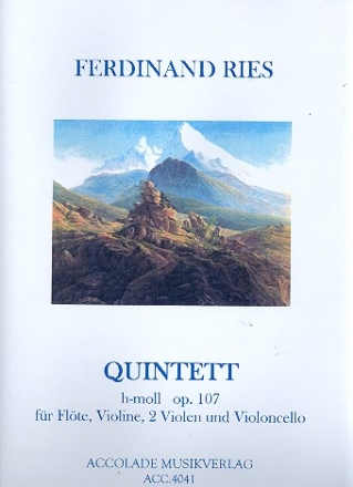 Quintett h-Moll op.107 fr Flte, Violine, 2 Violen und Violoncello Partitur und Stimmen
