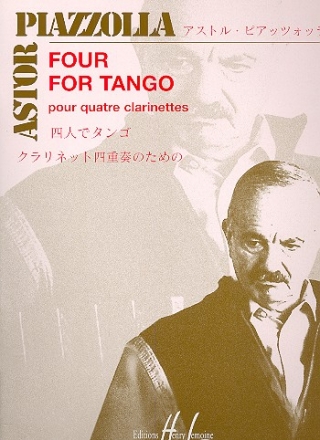 Four for Tango pour 4 clarinettes partition et parties