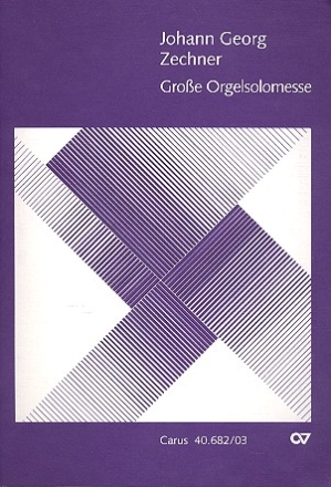 Groe Orgelsolomesse fr Soli (SATB), gem Chor, Orgel und Orchester,  Klavierauszug