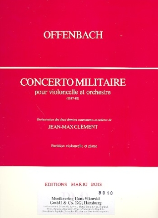 Concerto militaire pour violoncelle et orchestre pour violoncelle et piano