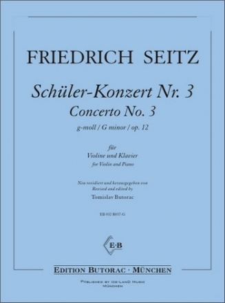 Konzert g-Moll Nr.3 op.12 fr Violine und Klavier