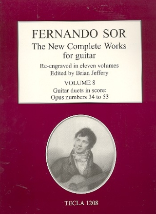 THE NEW COMPLETE WORKS FOR GUITAR VOL.8 OP.34-53 FOR 2 GUITARS,  SCORE