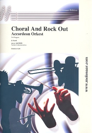 Choral and rock-out Akkordeon- Orchester mit Baß und Drums Partitur
