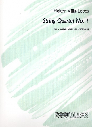 String quartet no.1 for 2 violins, viola and violoncello score
