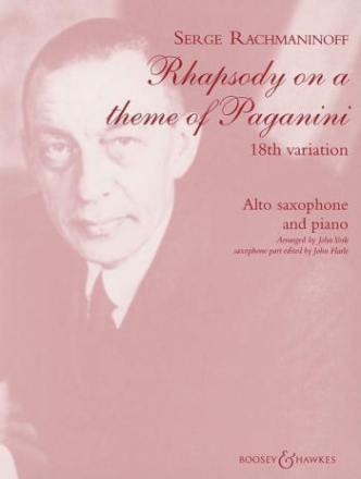 Rhapsodie ber ein Thema von Paganini fr Alt-Saxophon und Klavier