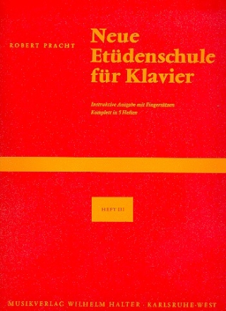 Neue Etdenschule Band 3 fr Klavier