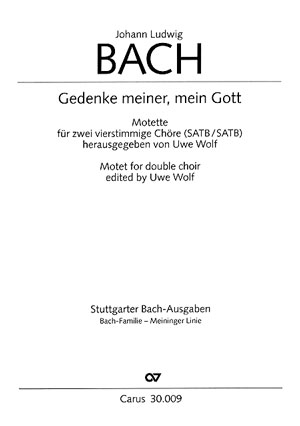 Gedenke meiner Gott fr 2 gem Chre und Bc Partitur (dt/en)