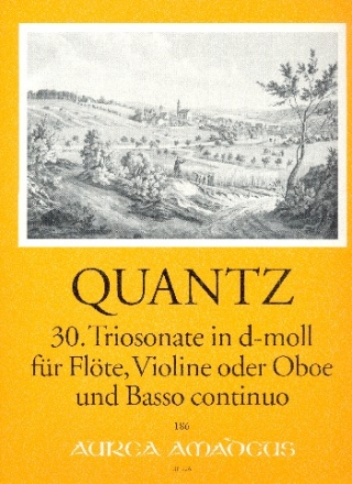 Triosonate d-Moll Nr.30 fr Flte, Violine (Oboe) und Bc Partitur und Stimmen