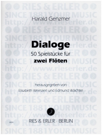 Dialoge (+CD)  fr 2 Flten Spielpartitur