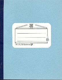 Notenheft Marsch-Format hoch 12 Systeme 40 Seiten 13,5x17 cm fadengeheftet
