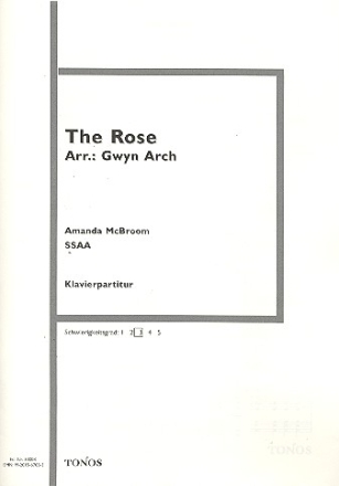 The Rose fr Frauenchor und Klavier Klavierpartitur