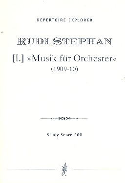 Musik Nr.1 fr Orchester Studienpartitur