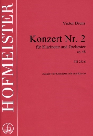 Konzert op.48 fr Klarinette und Orchester fr Klarinette und Klavier