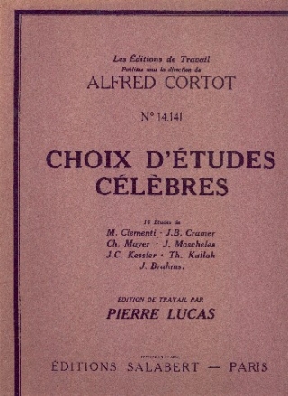 Choix d'etudes celebres pour piano