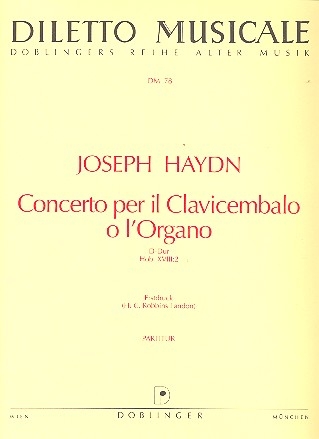 Concerto D-Dur Hob.XVIII:2 fr Cembalo und Orchester Partitur
