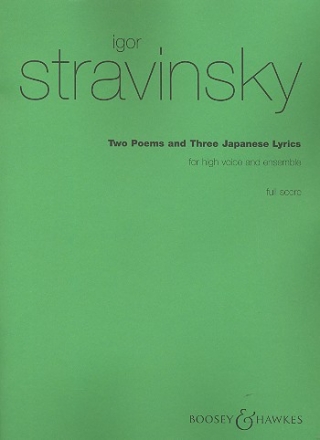 2 Poems and 3 japanese Lyrics for high voice and ensemble score (dt/en)