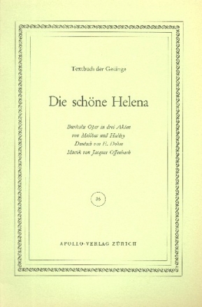 Die schöne Helena  Libretto (dt)