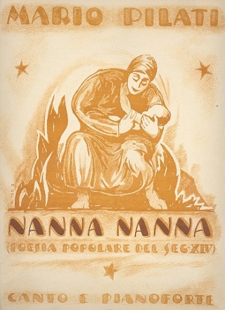 Nanna nanna per canto e pianoforte poesia popolare del sec.xiv