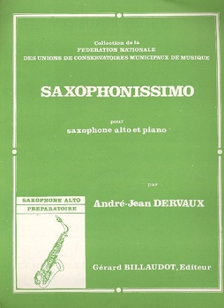 Saxophonissimo pour saxophone alto et piano