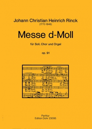 Messe d-Moll op.91 fr Soli, Chor und Orgel Partitur