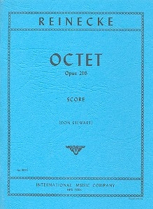 Octet B flat major op.216 flute, oboe, 2 clarinets, 2 horns and 2 bassoons study score