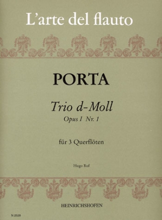 Trio d-Moll op.1,1 fr 3 Flten Partitur und Stimmen