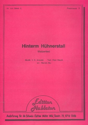Hinterm Hhnerstall Einzelausgabe fr Akkordeon und Gesang