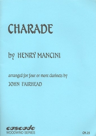 Charade for 4 or more clarinets score and parts