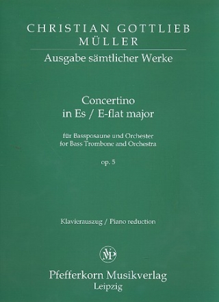 Concertino Es-Dur op.5 fr Baposaune und Orchester - fr Posaune und Klavier