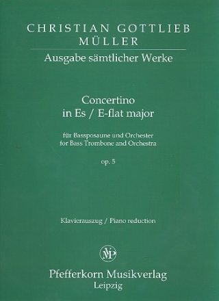 Concertino Es-Dur op.5 fr Baposaune und Orchester - fr Posaune und Klavier
