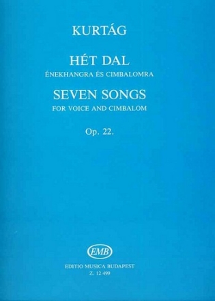 7 Songs op.22  for voice and cimbalom