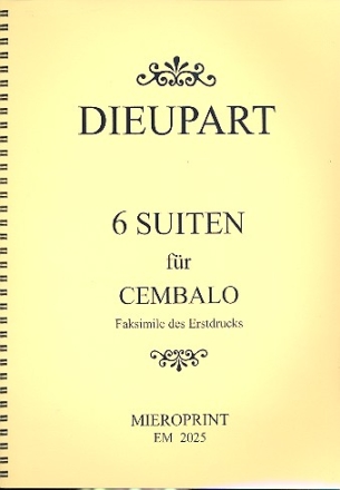6 Suiten fr Cembalo Faksimile des Erstdrucks