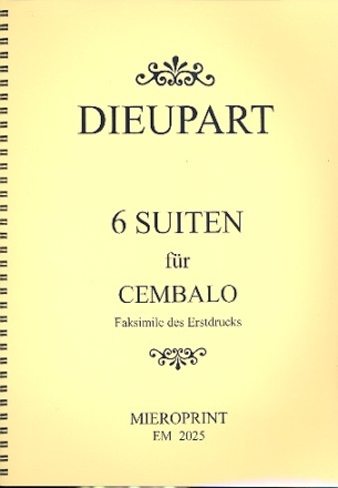6 Suiten fr Cembalo Faksimile des Erstdrucks
