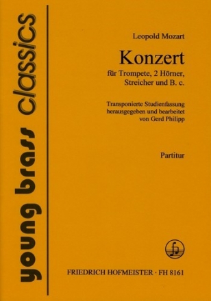 Konzert F-Dur fr Trompete und Orchester Partitur