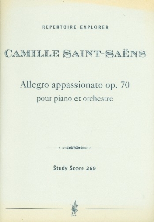 Allegro appassionato op.70 fr Klavier und Orchester Studienpartitur