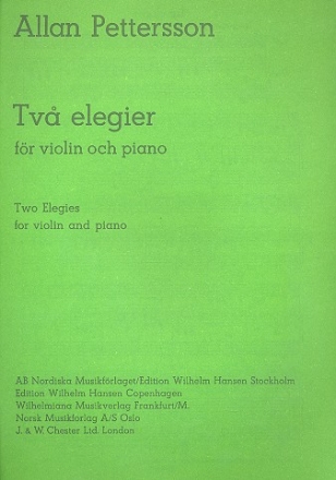 2 Elegies for violin and piano