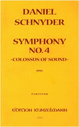 Sinfonie Nr. 4 fr Orchester Partitur