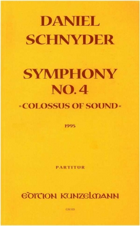 Sinfonie Nr. 4 fr Orchester Partitur
