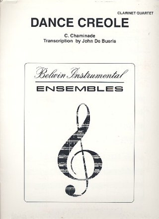 Dance creole for 4 clarinets score and parts