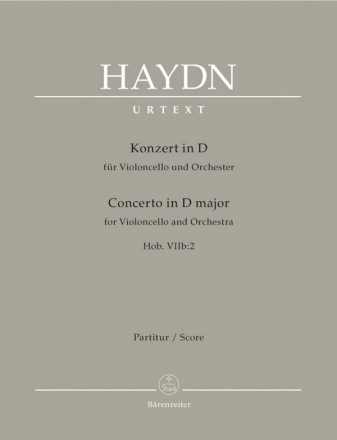 Konzert D-Dur Hob.VIIb:2 fr Violoncello und Orchester Partitur