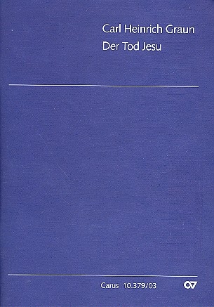 Der Tod Jesu fr Soli, gem Chor und Orchester Klavierauszug