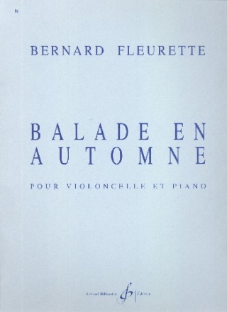 Balade en automne pour violoncelle et piano