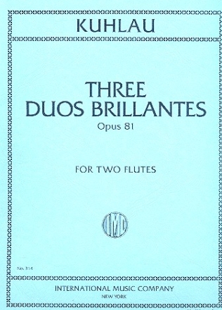 3 duos brillantes op.81 for 2 flutes parts