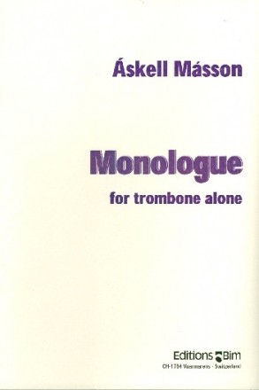 Monologue for trombone