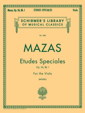 Etudes speciales op.36 vol.1 for viola