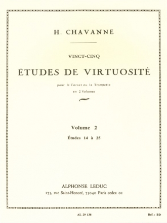 25 ETUDES DE VIRTUOSITE VOL.2 (NOS.14-25) POUR TROMPETTE