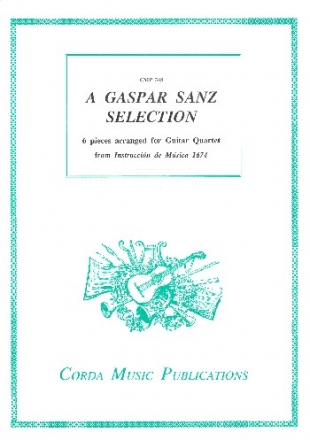 A Gaspar Sanz Selection for 4 guitars score and parts