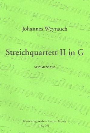 Streichquartett G-Dur Nr.2 Stimmen