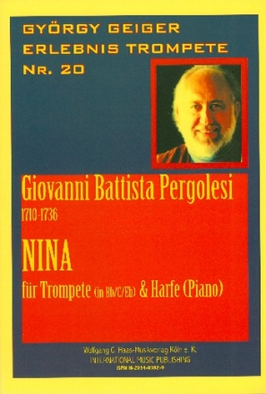 Nina fr Trompete (in B/C/Es) und Harfe (Klavier)